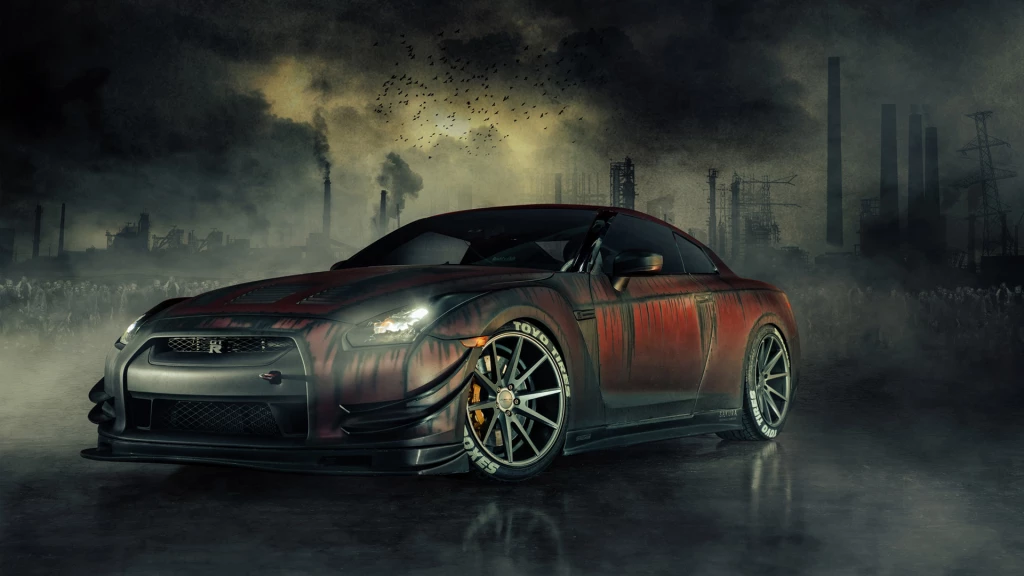 Nissan Gtr R35 Zombie Killer Nissan Gtr R35 Zombie Killer 19x10 Desktop Mobile Wallpaper