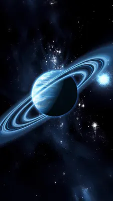Planet, Space, Galaxy, Ring, Stars, Radiance