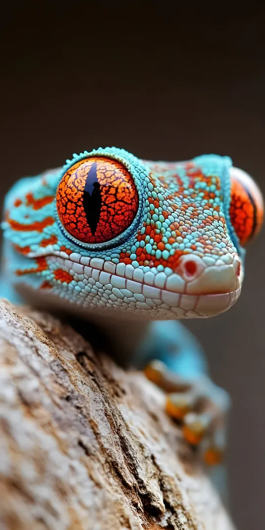 Обои на телефон: Яркий геккон