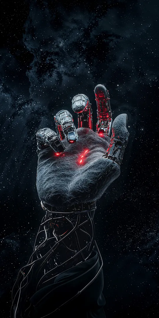 Обои на телефон: Кибернетическая рука