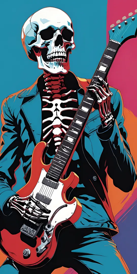 Phone wallpaper: Fatal skeleton