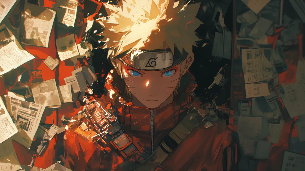 Обои на рабочий стол: Огненный Naruto