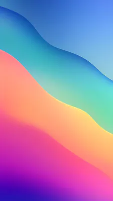 Градиент, Плавные линии, Яркие цвета, Голубовато-зеленый, Розово-фиолетовый, Абстрактные полосы, Минимализм