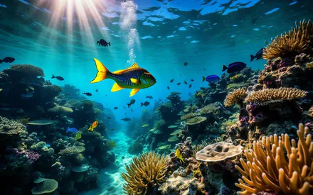 Океан, Море, Рыба, Рыбы, Подводный мир, Рифы