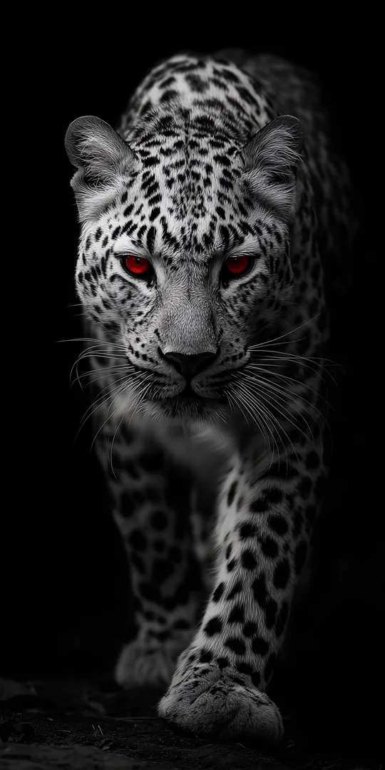 Phone wallpaper: Black leopard