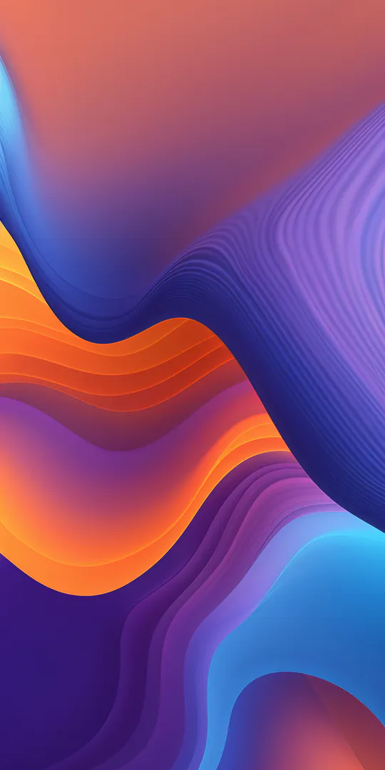 Обои на телефон: Волны цвета