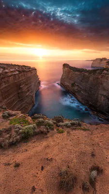 Sea, Rocks, Cliff, Shore, Waves, Sky, Nature, Sandy Soil
