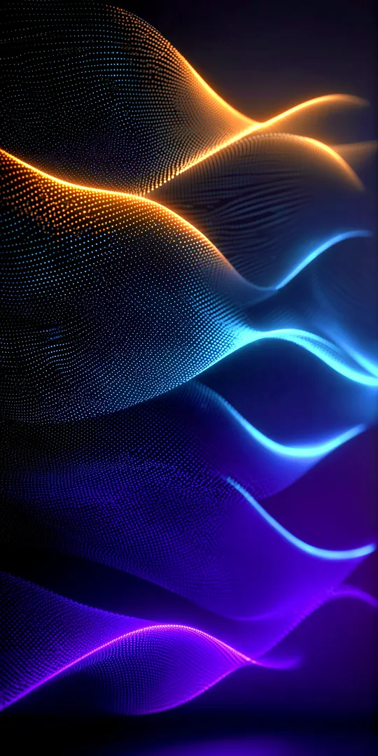 Обои на телефон: Световая синусоида