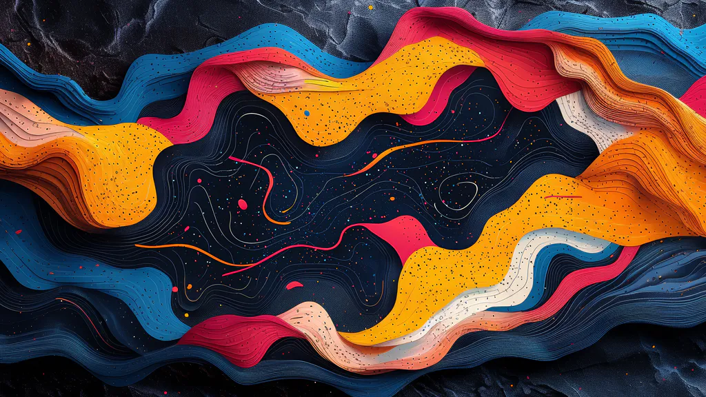 Обои на рабочий стол: Рельефные волны