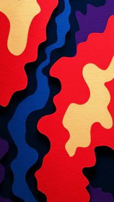 Цвета, Волны, Текстура, Красный, Синий, Фиолетовый, Желтый, Минимализм