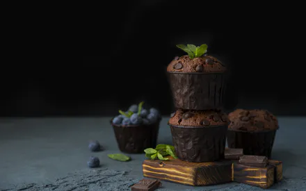 Десерт, Випічка, Торт, Шоколад, Кекс, Ягоди