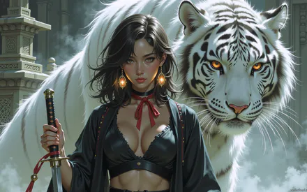 Girl, Tiger, Warrior