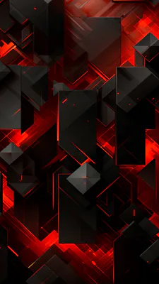 Geometric Shapes, Red