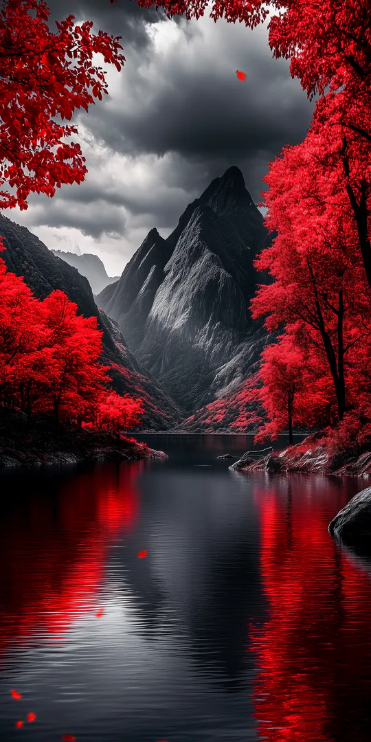 Phone wallpaper: Autumn landscape