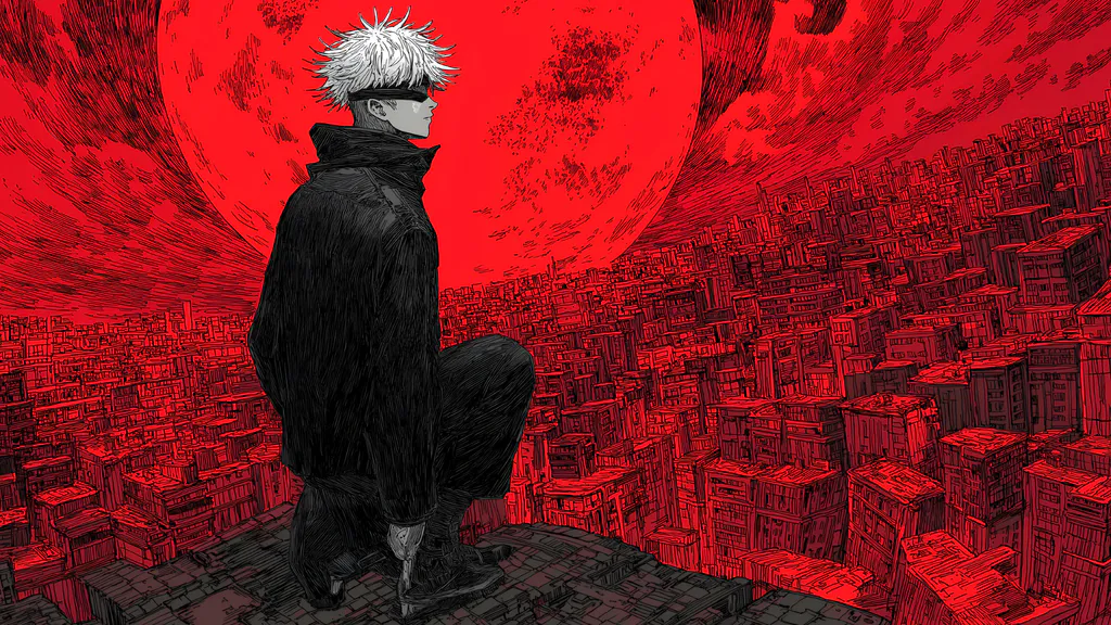 Desktop wallpaper: Blind fighter on the roof