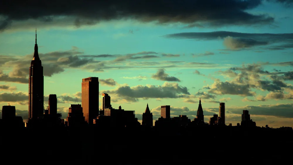 Wallpaper Dark New York Skyline 2560x1440