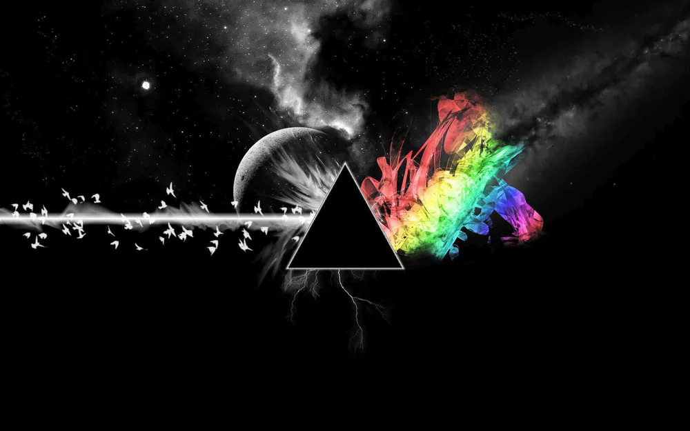 Wallpaper Dark Side Of The Moon Artwork 1280x800