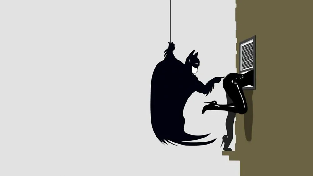 Wallpaper Funny Batman 1366x768