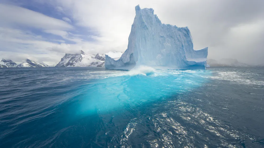 Wallpaper Iceberg Arctic Landscape 1366x768