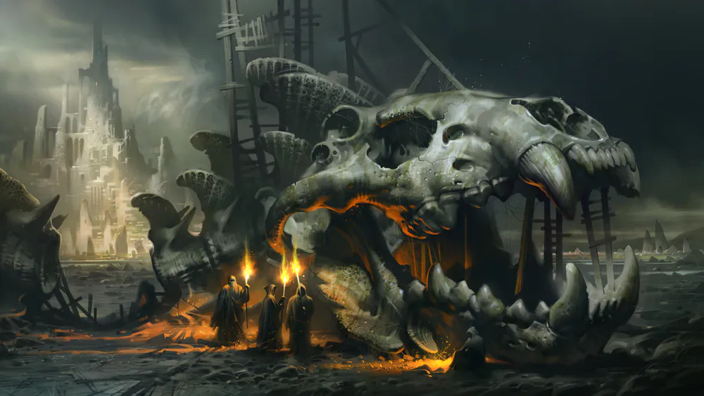 Wallpaper Mountains of Madness Creative Art 1440x1080