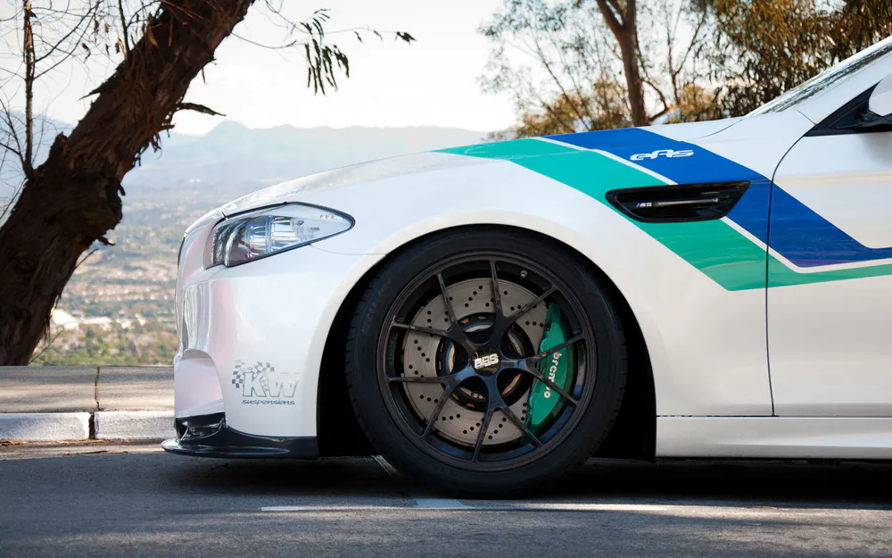 Wallpaper White BMW M5 F10 Wheels 1920x1080