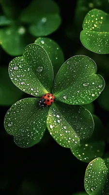 Насекомые, Капли воды, Зелень, Макро, Природа, Листья, Amoled