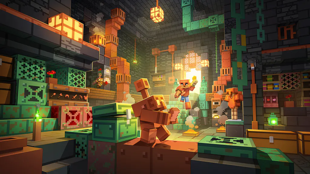 Обои на рабочий стол: Подземелье Minecraft