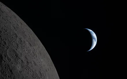 Космос, Планеты, Кратеры, Астрономия, Спутник, Космический пейзаж, Amoled