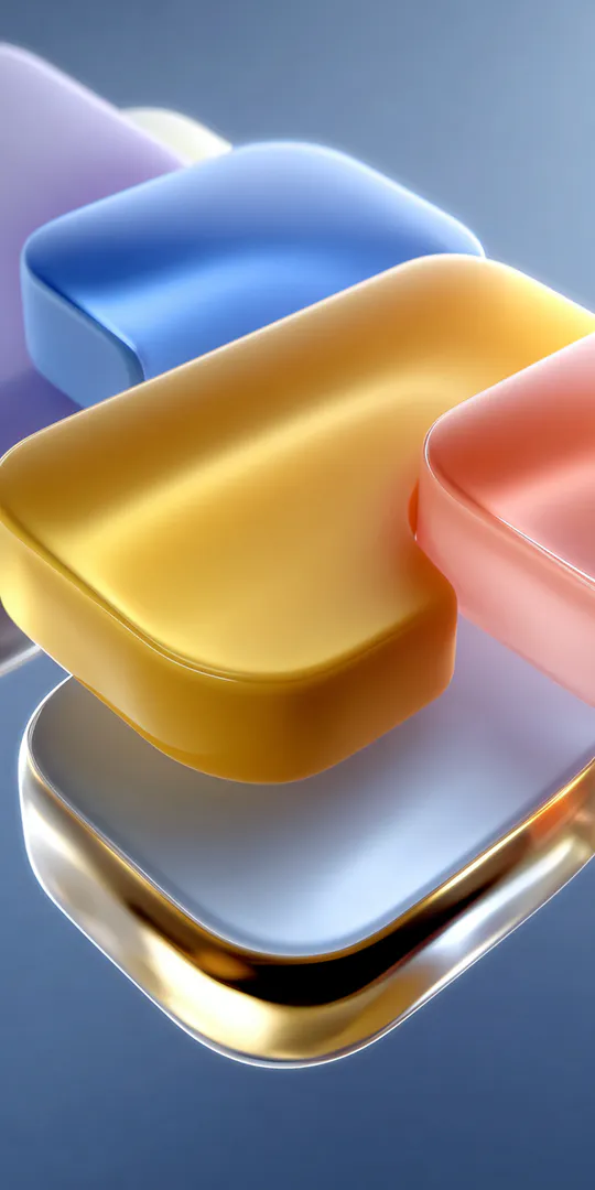 Обои на телефон: Мягкие цветные формы