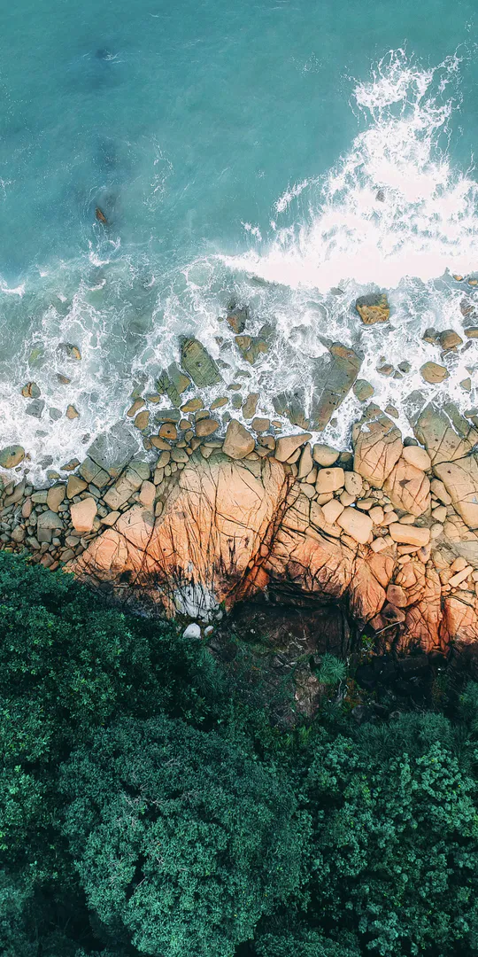 Обои на телефон: Прибрежный скалистый берег