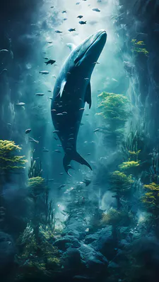 Кит, Подводный, Рыба, Коралл, Морской, Пышный, Синий, Глубоководные, Океанская жизнь