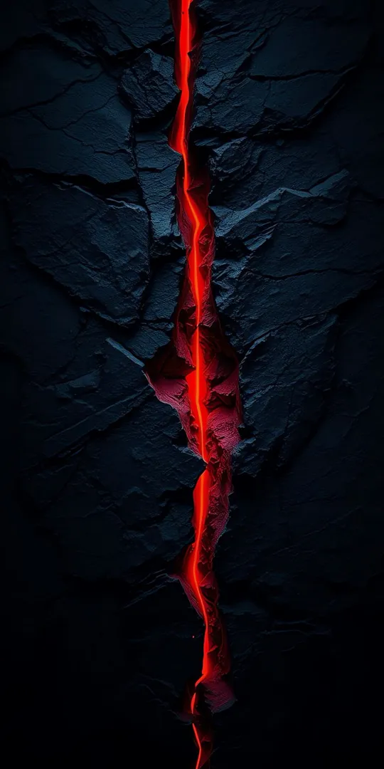 Обои на телефон: Лавовая трещина