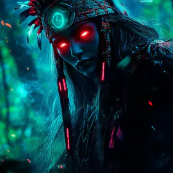 Светящиеся абстрактные формы