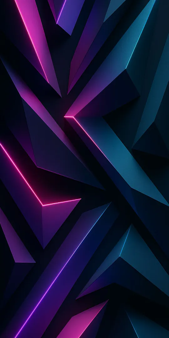 Обои на телефон: Неоновое Геометрическое Искусство