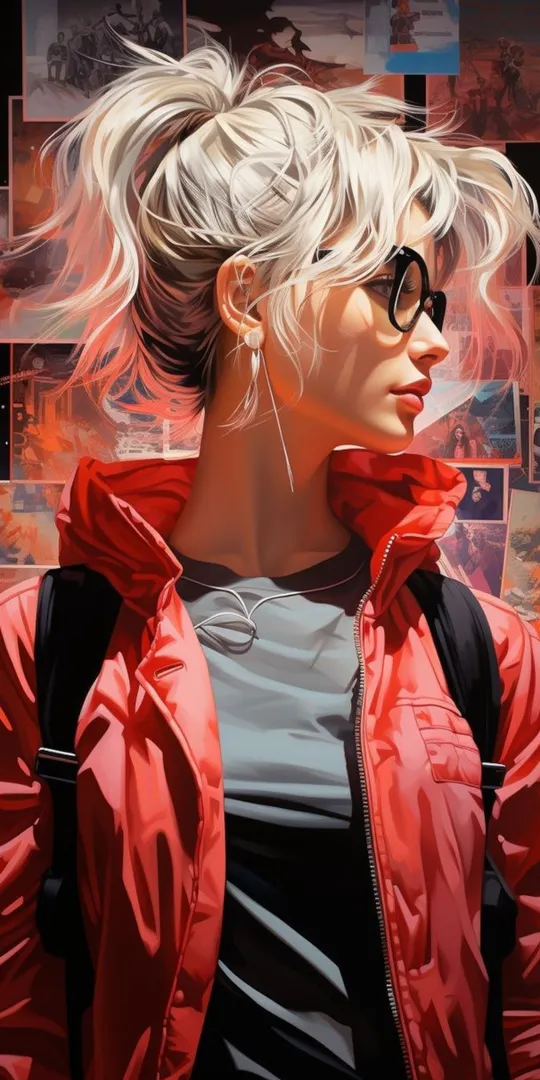 Обои на телефон: Стильная блондинка