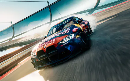 BMW M4 Competition, Гоночная, Машина, Движение