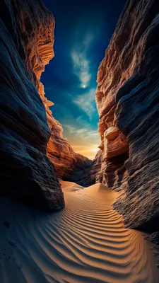Sand, Dunes, Rock Formations, Clouds, Sky, Sand Waves, Textures, Warm Lighting