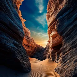 Синие песчаные дюны