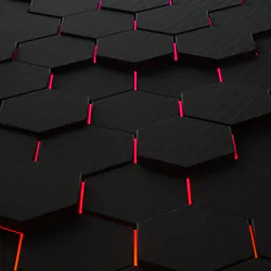 Abstraction with pink lines