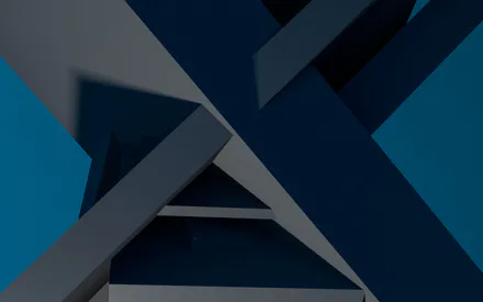 Abstraction, Geometry, 3d, Blue, Gray, Dark, Lines, Shapes, Edges, Minimalism, Modern, Background, Texture, Rendering, Cubes, Beams, Intersection, Graphic Design