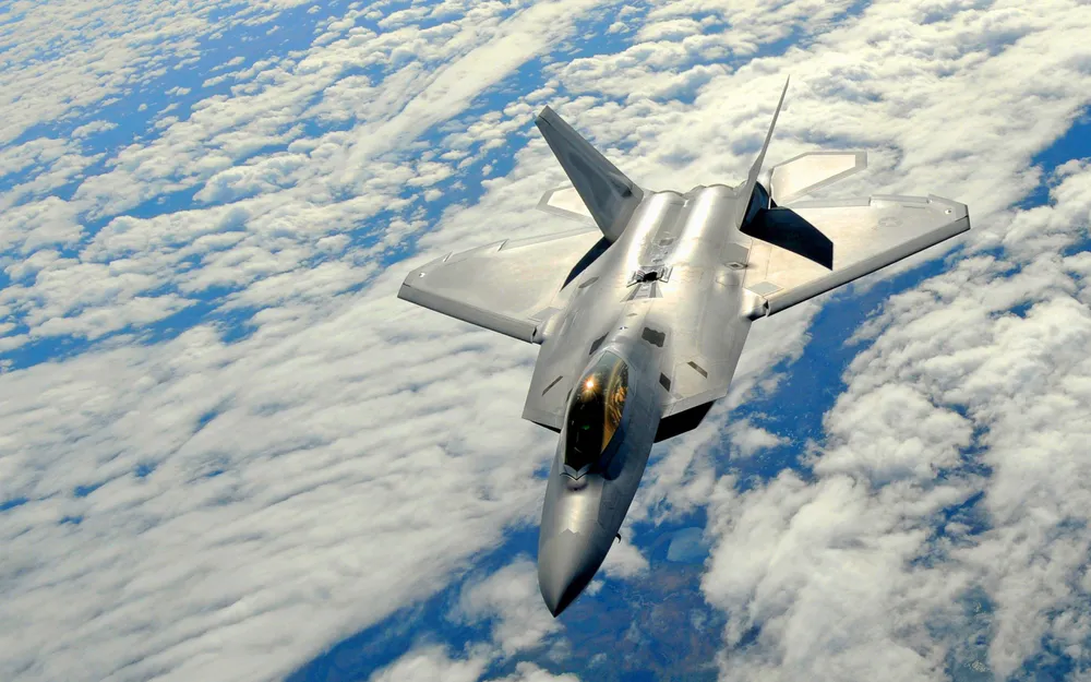 Wallpaper F22 Raptor Aircraft 1024x576