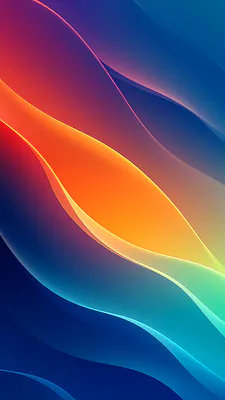 Abstraction, Gradient, Neon Lines, Smooth Shapes, Bright Palette, Artistic, Modern