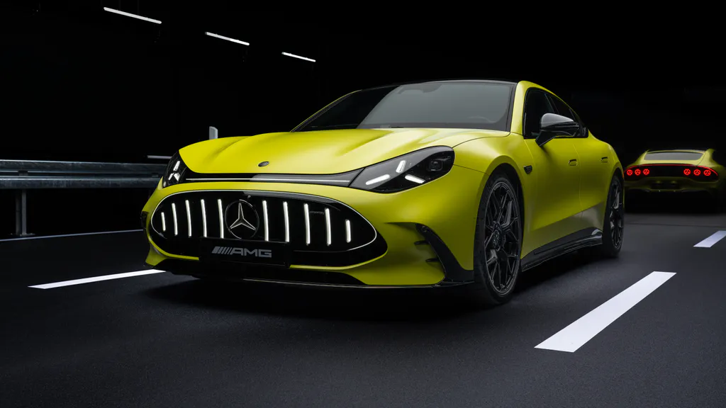 Обои на рабочий стол: Зеленый Mercedes AMG