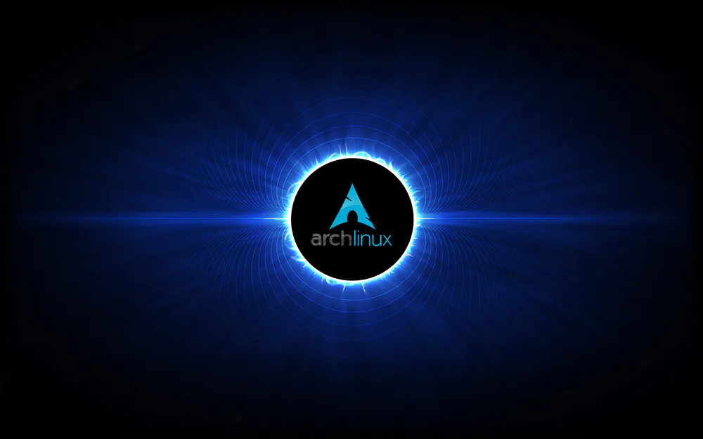 Обои Arch Linux Blue 1366x768