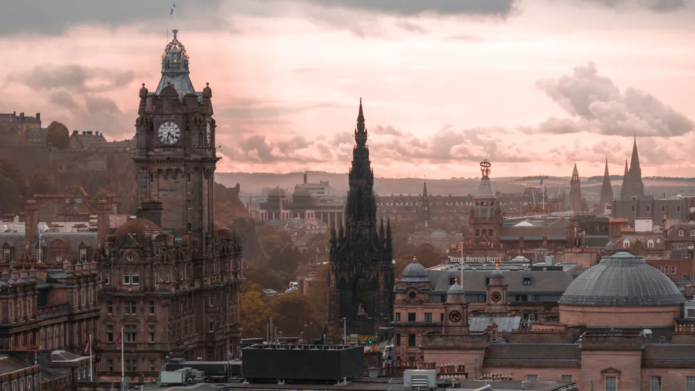Wallpaper Edinburgh 3440x1440