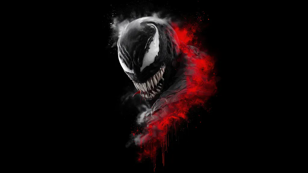 Обои на рабочий стол: Темный портрет Venom