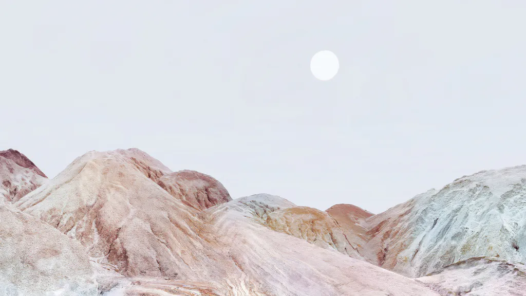 Обои на рабочий стол: Пастельные холмы