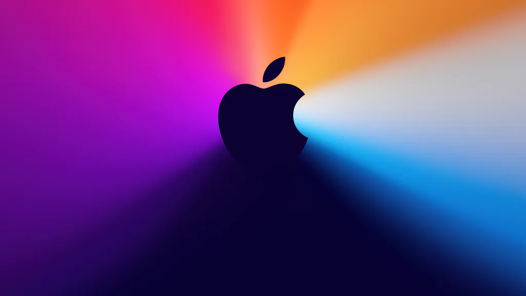Обои на рабочий стол: Цветной логотип Apple