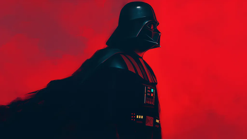 Обои на рабочий стол: Darth Vader силуэт