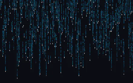 Код, Символы, Киберпанк, Синий, Темный, Хайтек, Графика, Amoled, AI Art